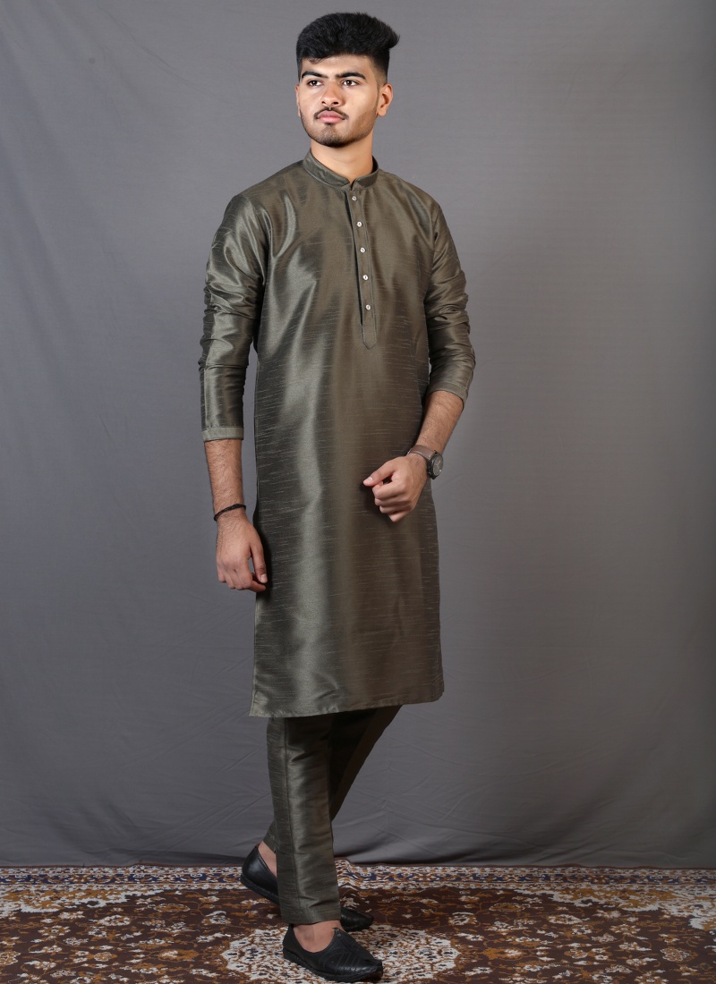 Buy Green Art Silk Festival Wear Kafni Pajama Online Rajisthan KF240889